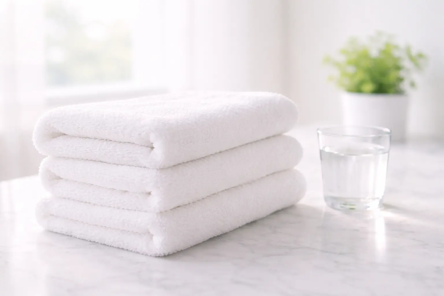 Soft white cotton textiles and a wellness setting representing comfort and healing after a minor gynaecological procedure